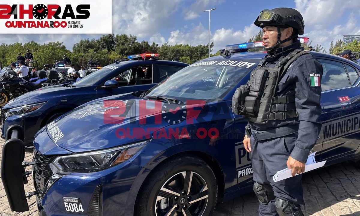 Policía Municipal en Benito Juárez.