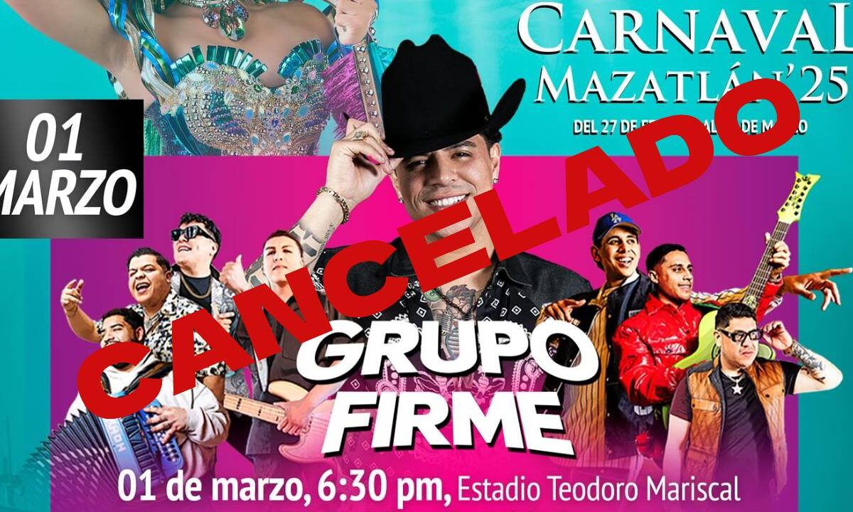 Grupo Firme cancela concierto por narco amenazas.