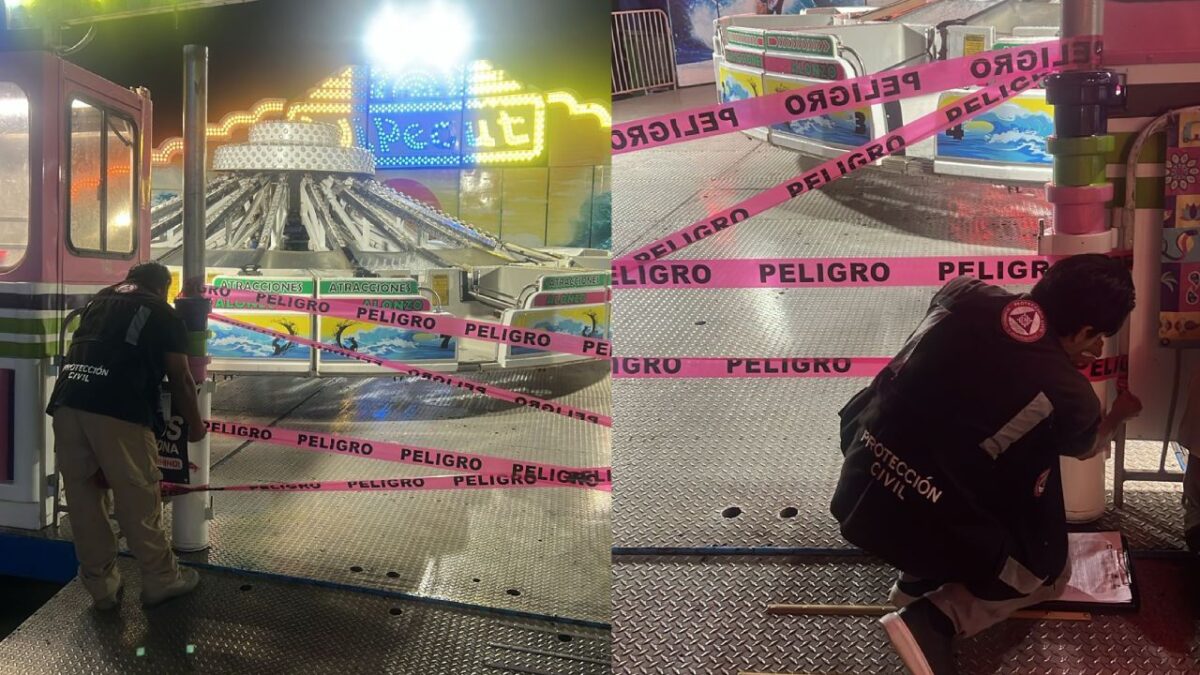 Clausura de juego mecánico en Cozumel.