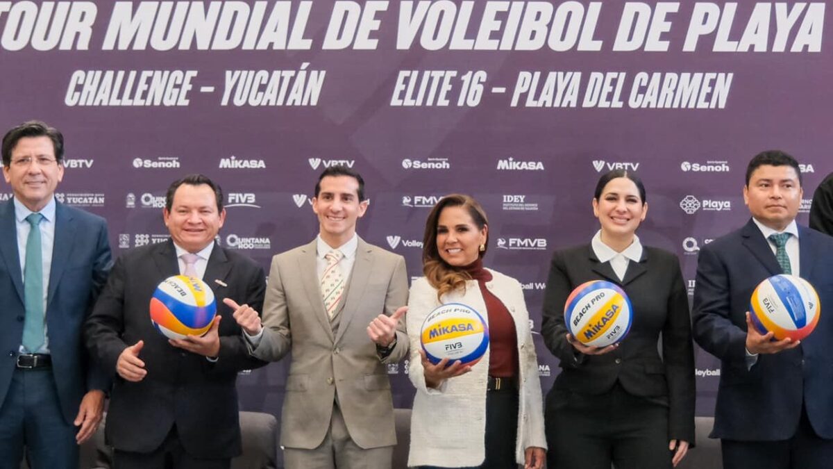 Anuncio del Tour Mundial de Voleibol de Playa Elite 16.