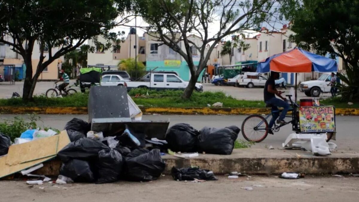 Basura en Cancún.
