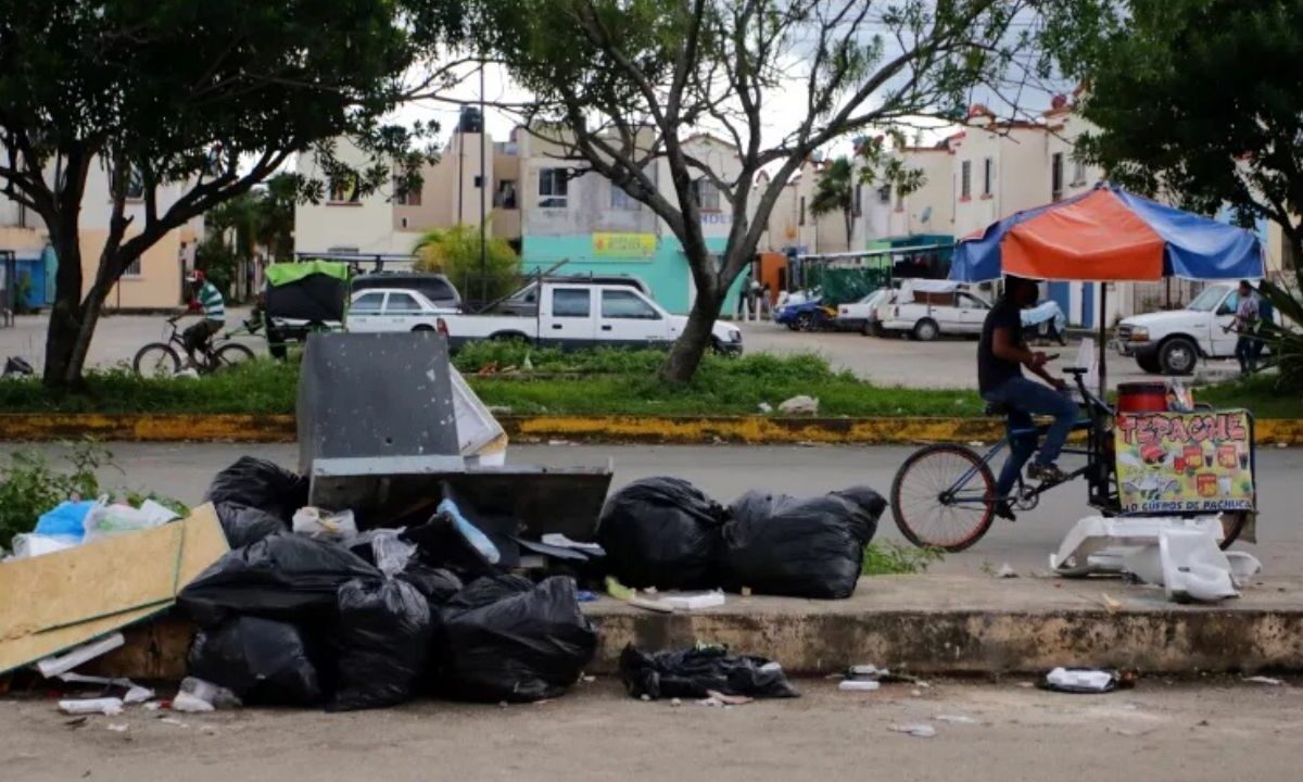 Basura en Cancún.