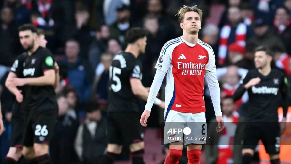 El centrocampista noruego del Arsenal, Martin Odegaard.