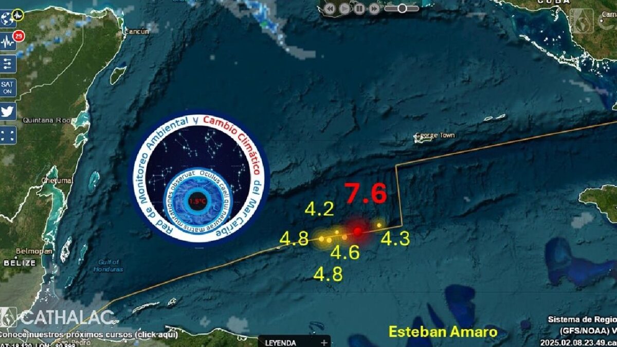 El sismo en el Caribe se sintió en Cancún.