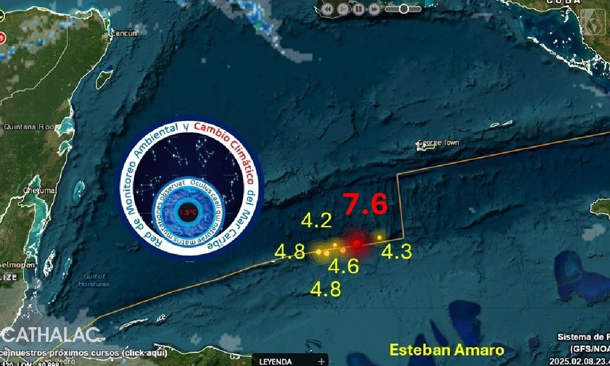 El sismo en el Caribe se sintió en Cancún.
