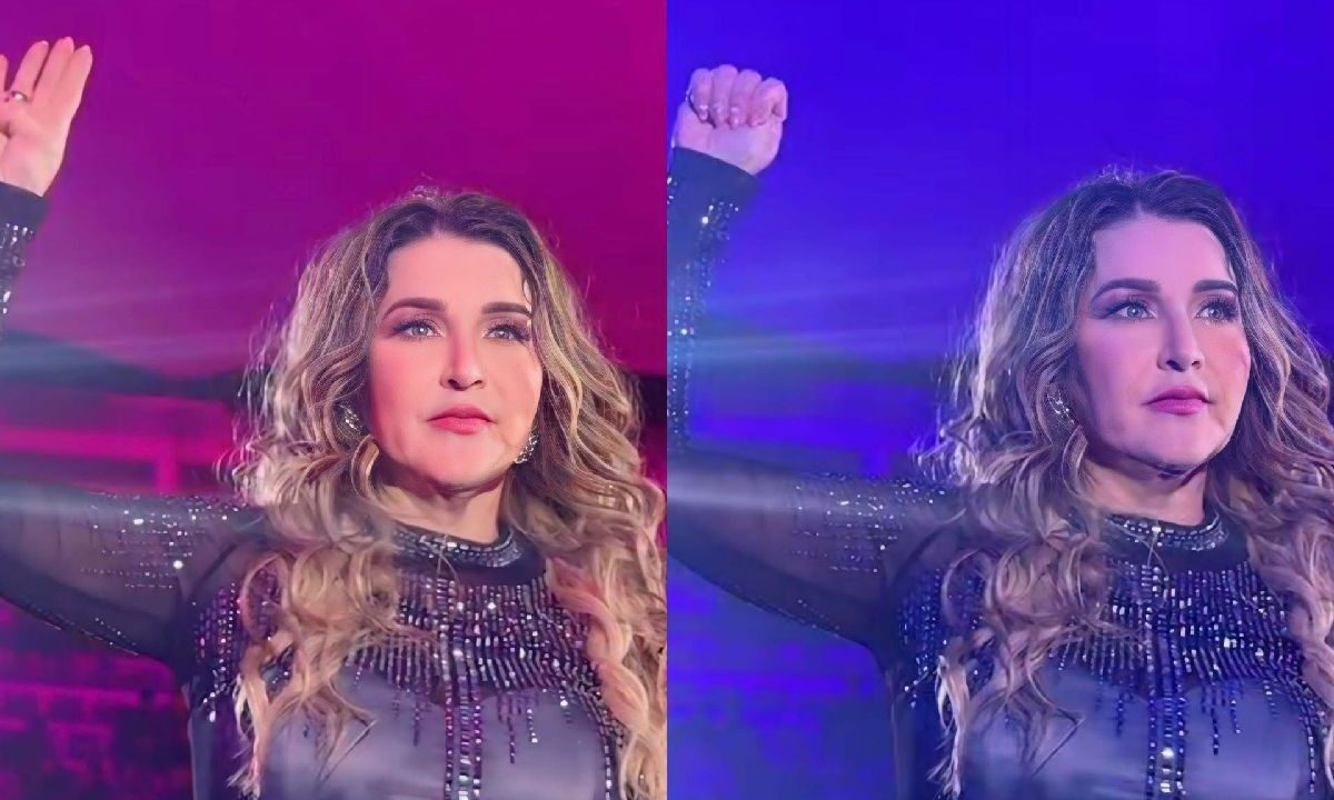 Alicia Villarreal pide auxilio con señas.