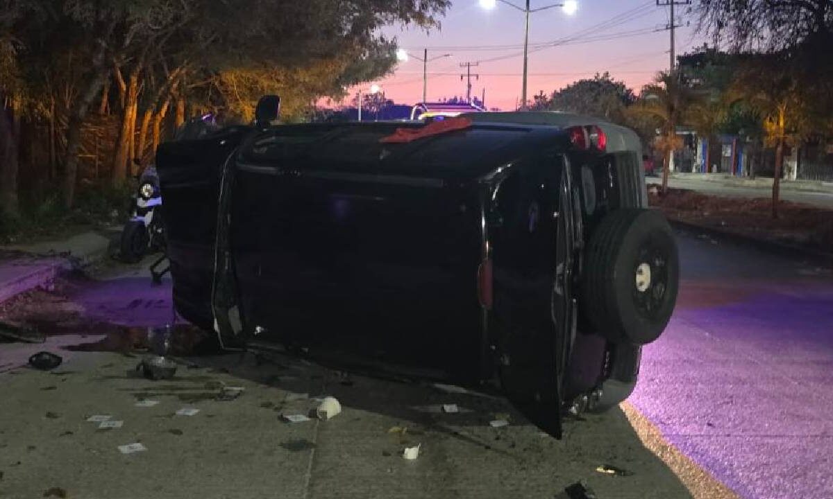 El aparatoso choque ocuriró hoy.