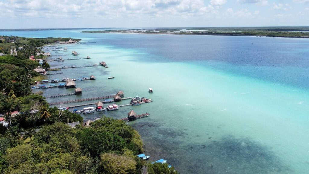 Vista aérea de Bacalar.