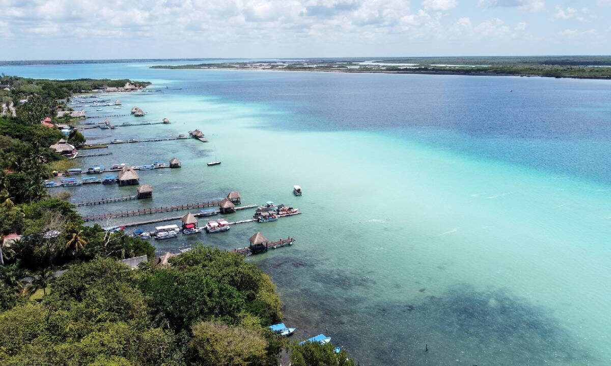Vista aérea de Bacalar.