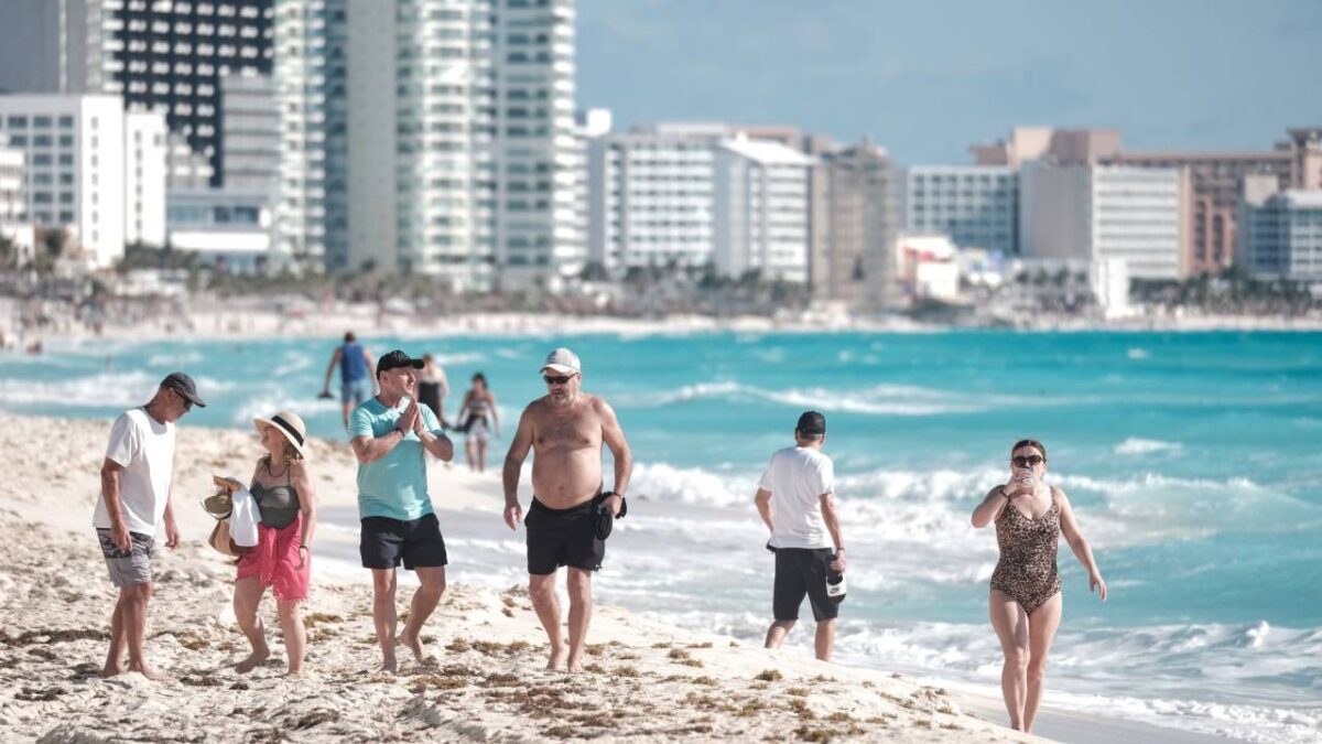 Turistas en Quintana Roo.