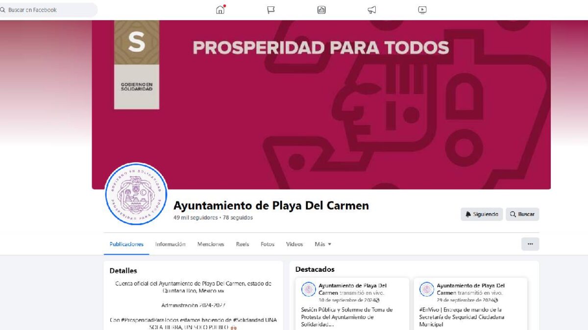Playa del Carmen ya aparece en las redes sociales.