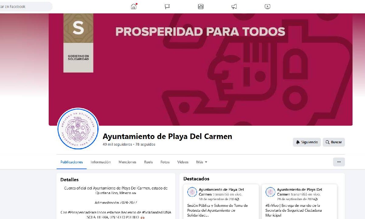 Playa del Carmen ya aparece en las redes sociales.