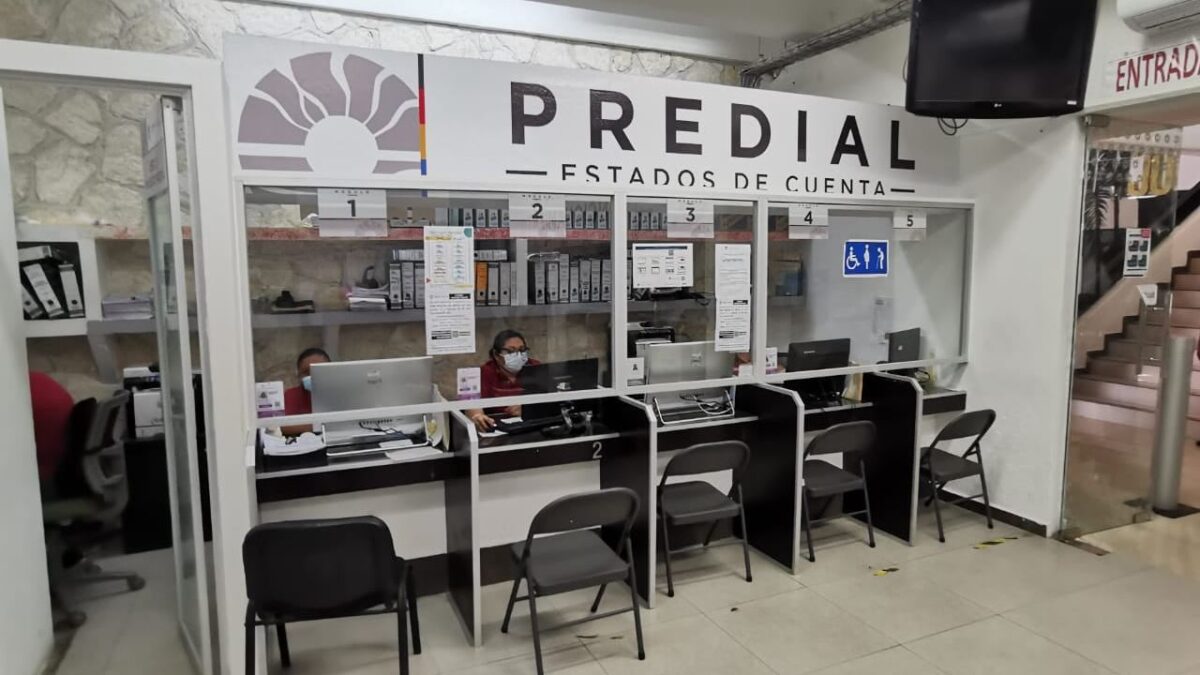 Cajas de Tesorería en el Ayuntamiento de Benito Juárez.