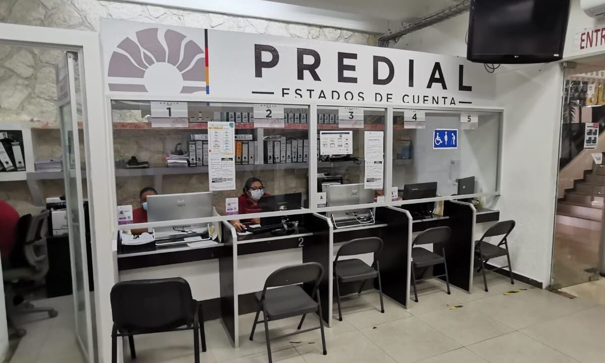 Cajas de Tesorería en el Ayuntamiento de Benito Juárez.