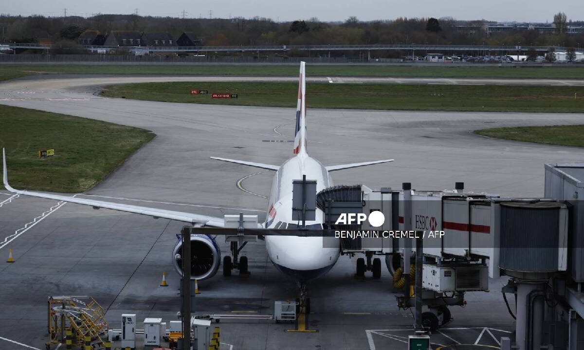 El aeropuerto de Heathrow,.