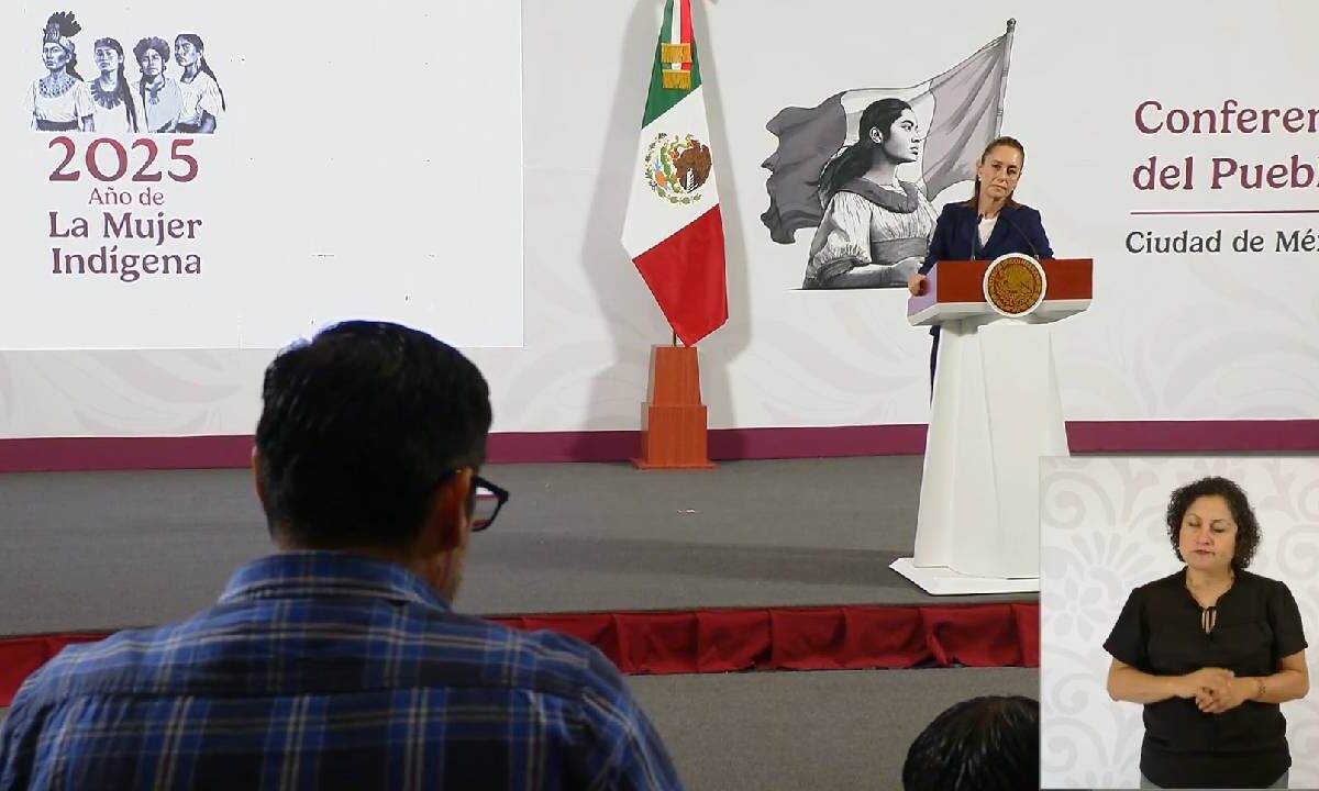 La presidenta habló del caso Vulcan en Playa del Carmen.