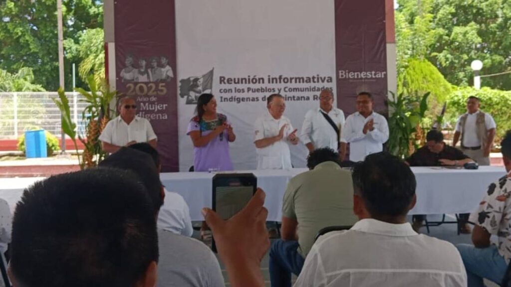 Asamblea en Kantunilkín, Quintana Roo.