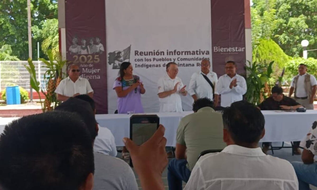 Asamblea en Kantunilkín, Quintana Roo.
