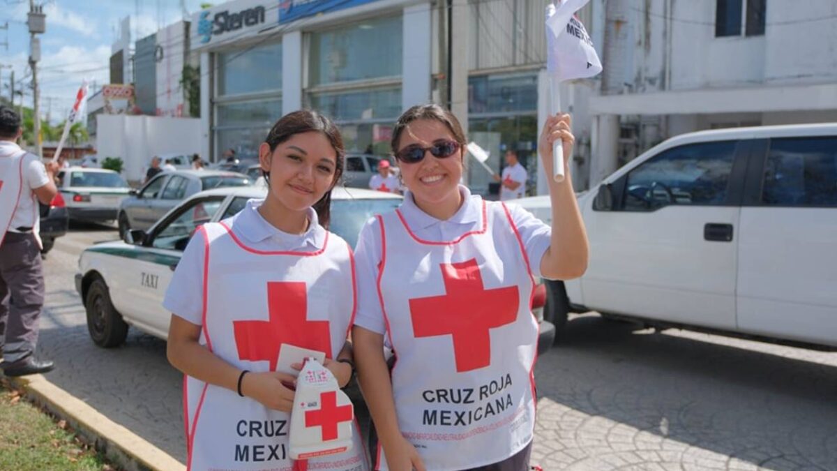 Colecta nacional de la Cruz Roja Mexicana.