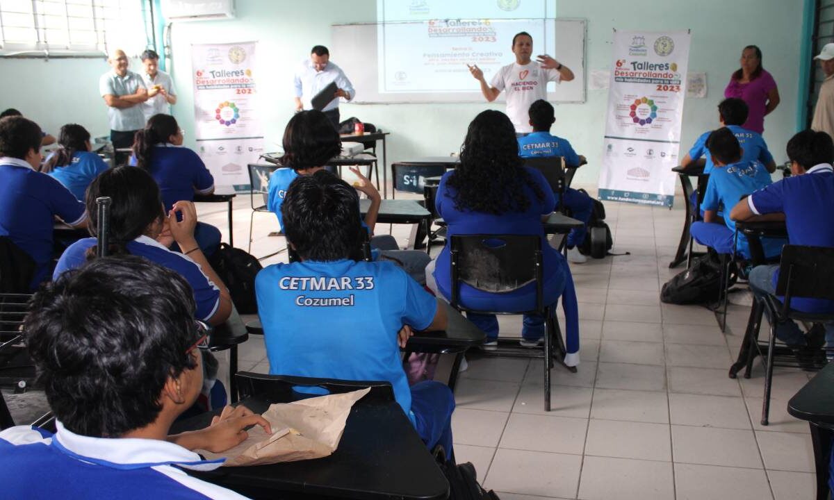 Primer Círculo de Dar del año, en Cozumel.