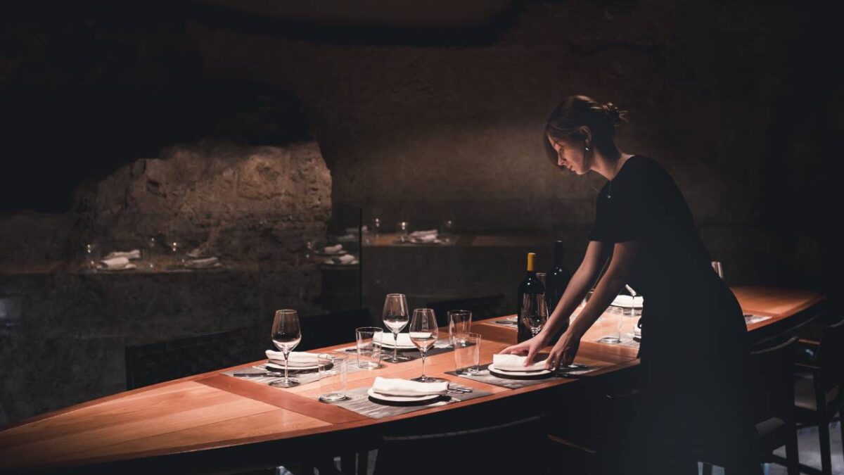 Apagón en restaurante.