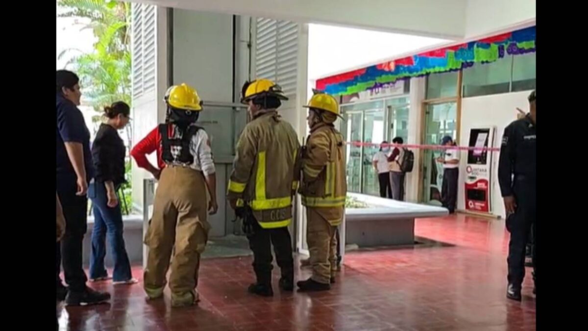 Desplome de elevador de Cozumel.