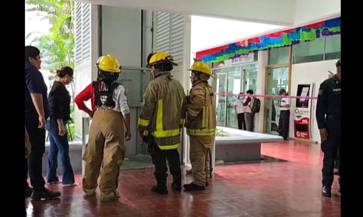 Desplome de elevador de Cozumel.