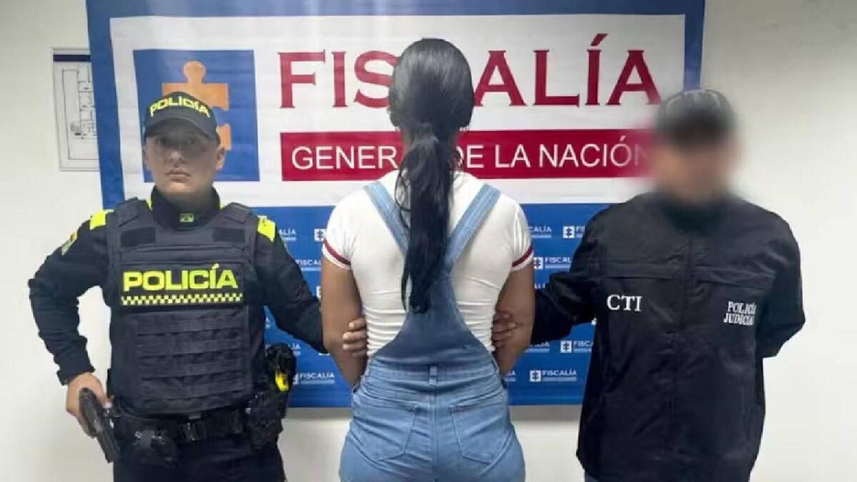 La colombiana fue detenida.