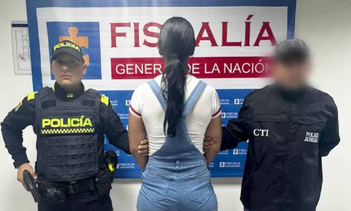 La colombiana fue detenida.