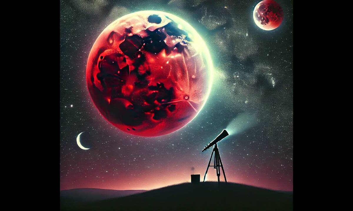 Ilustración de los eventos astronómicos de marzo.