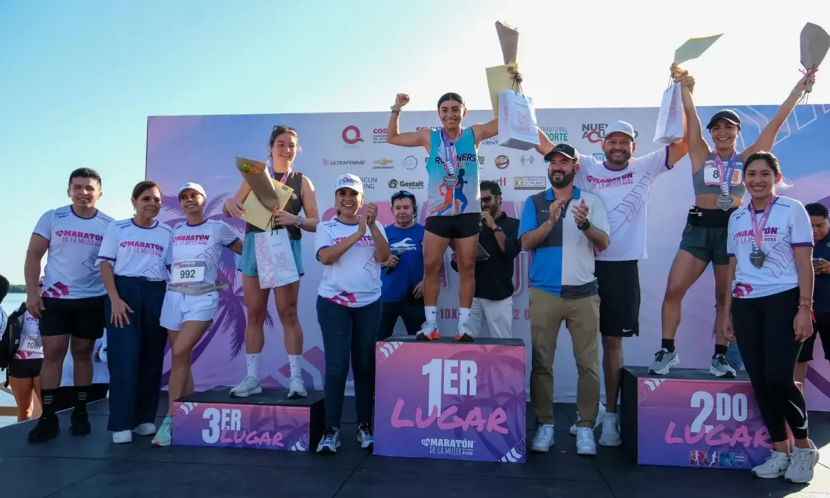El Medio Maratón de la Mujer en Cancún fue todo un exito.