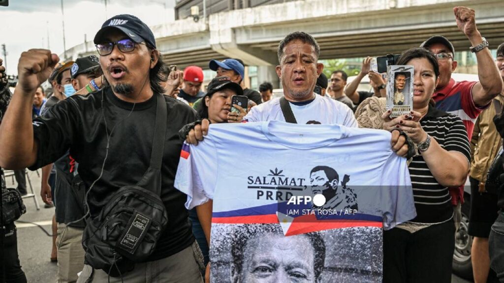 El expresidente de Filipinas está detenido.