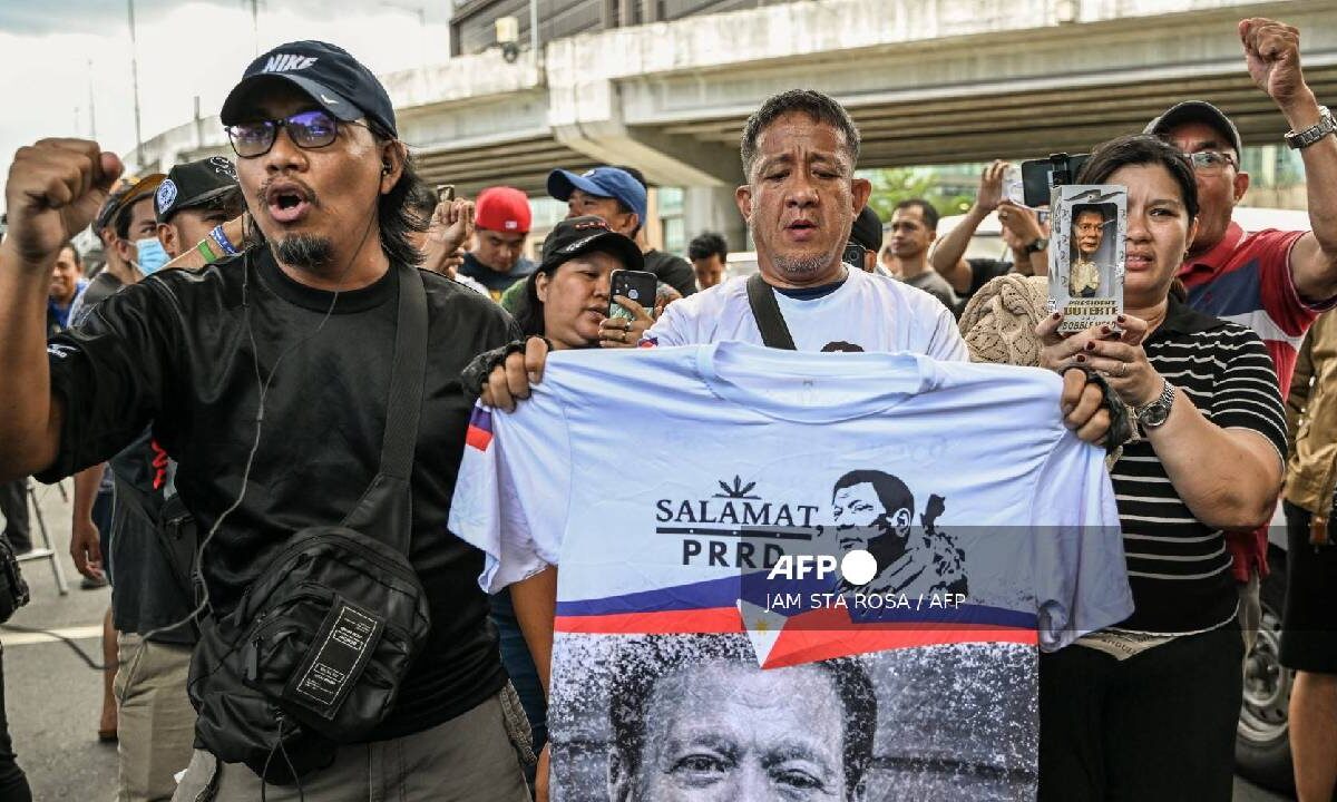 El expresidente de Filipinas está detenido.