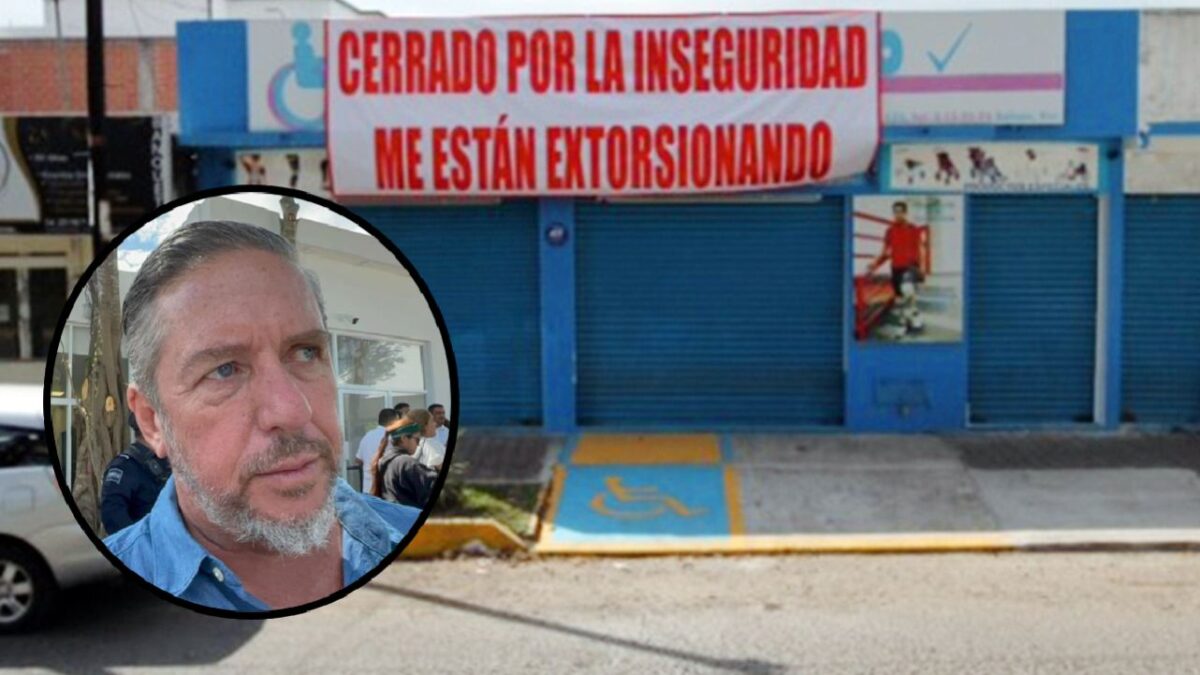 Establecimiento cerrado por extorsión.
