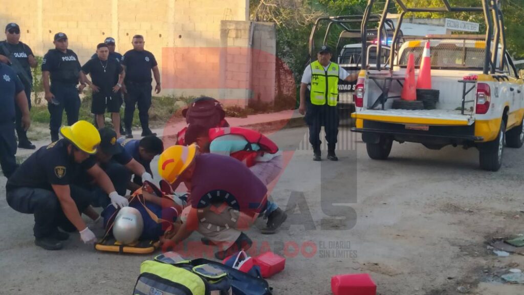 Varios accidentes con moto en Lázaro Cárdenas.