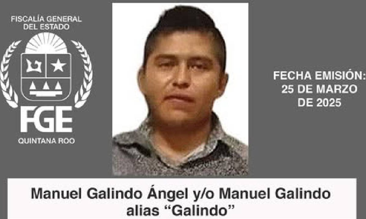 La fiscalía de Quintana Roo amplía recompensa por un sujeto.