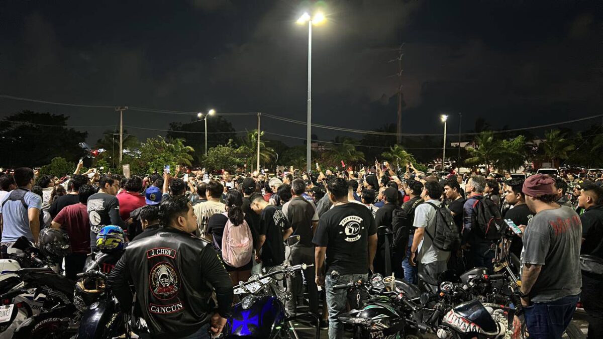 Motociclistas en Quintana Roo.