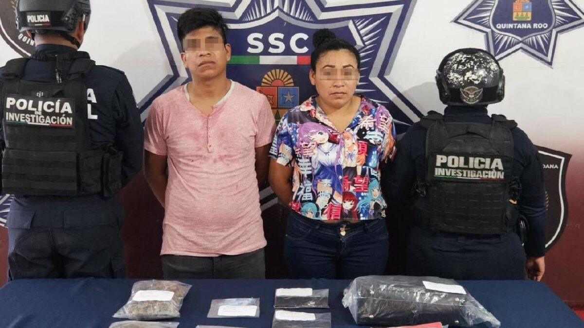 Caen en Cancún por narcomenudeo.