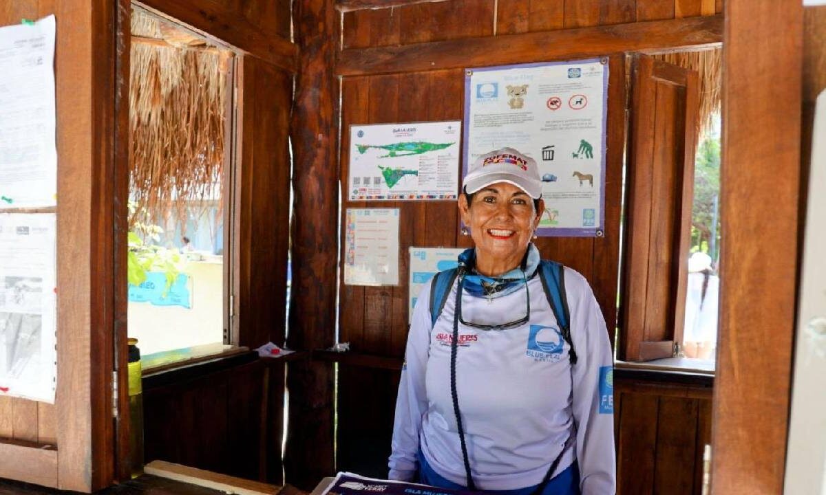 Módulo de información a visitantes en playas certificadas de Isla Mujeres.