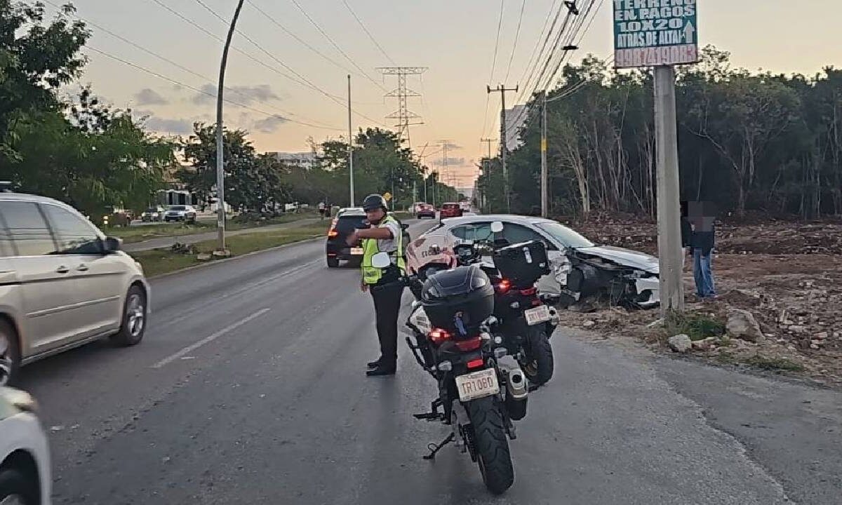 Otro accidente en Cancún.