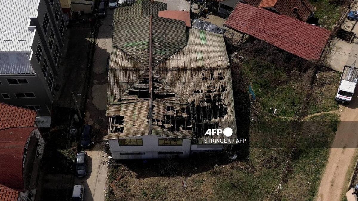 Infierno en discoteca de Macedonia, luego de un incendio.