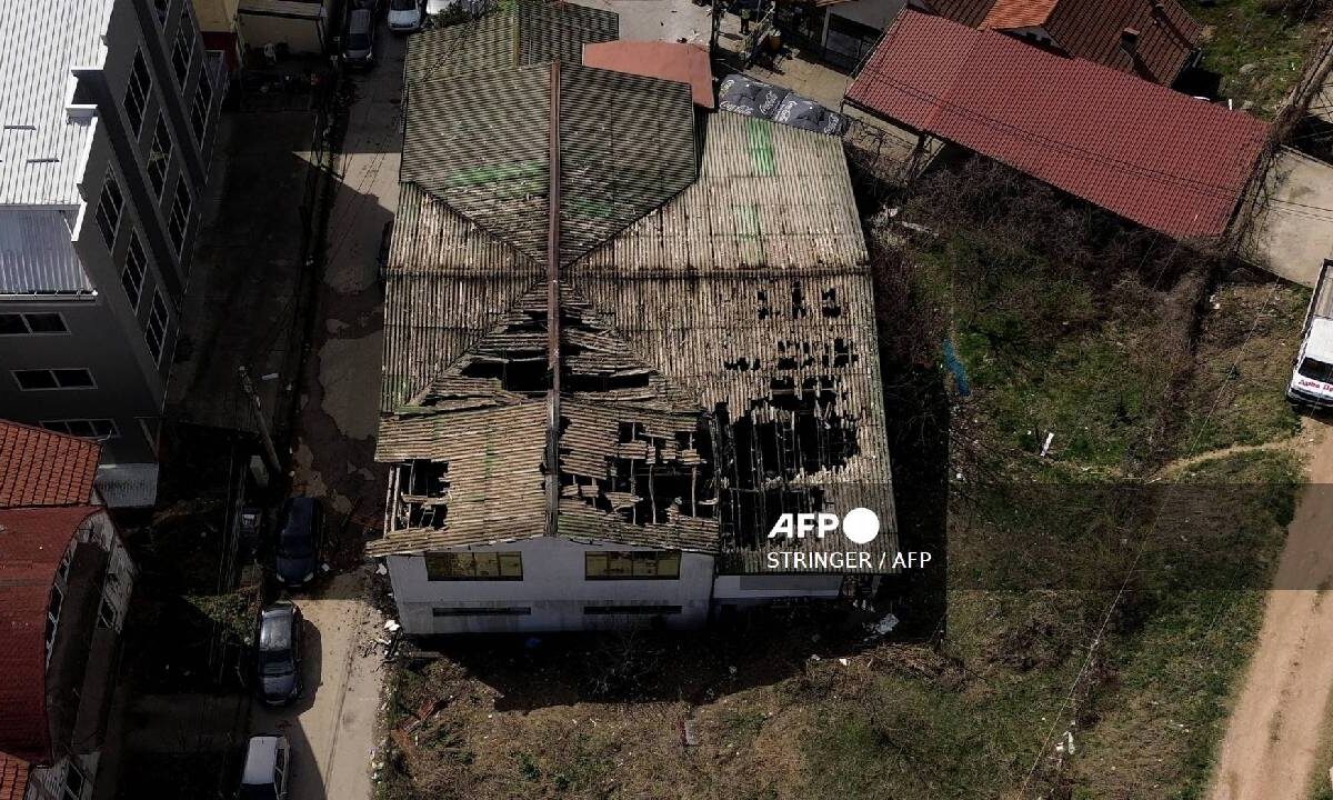 Infierno en discoteca de Macedonia, luego de un incendio.