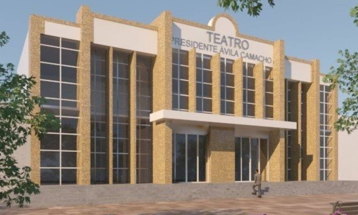 Maqueta del Teatro “Presidente Ávila Camacho” en Chetumal.