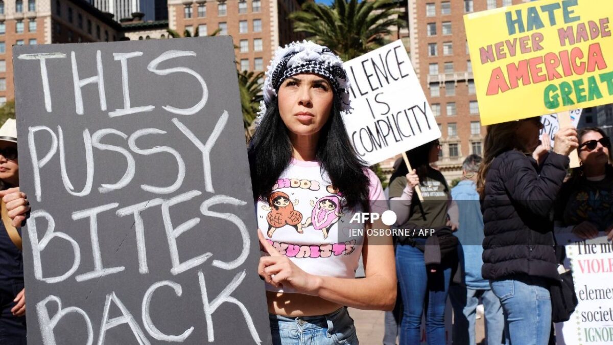 Marcha del 8M en Los Ángeles, California.