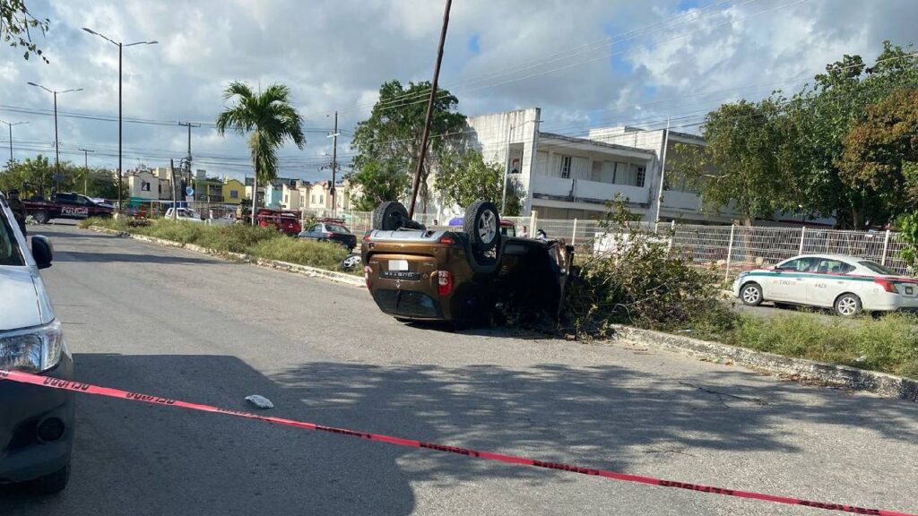 Mortal accidente en -Cancún.