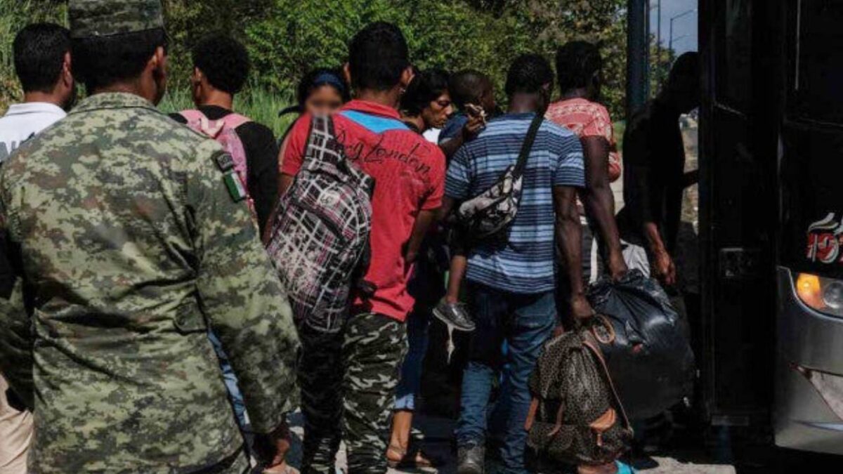 Migrantes en México.