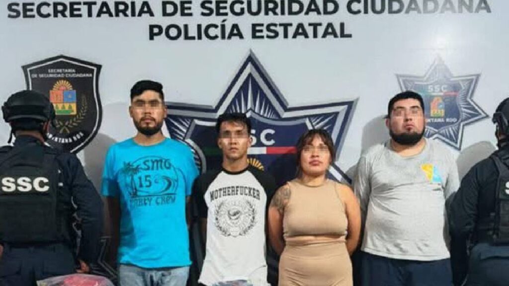 Golpe al narcomenudeo en Cancún con el arresto de varias personas.