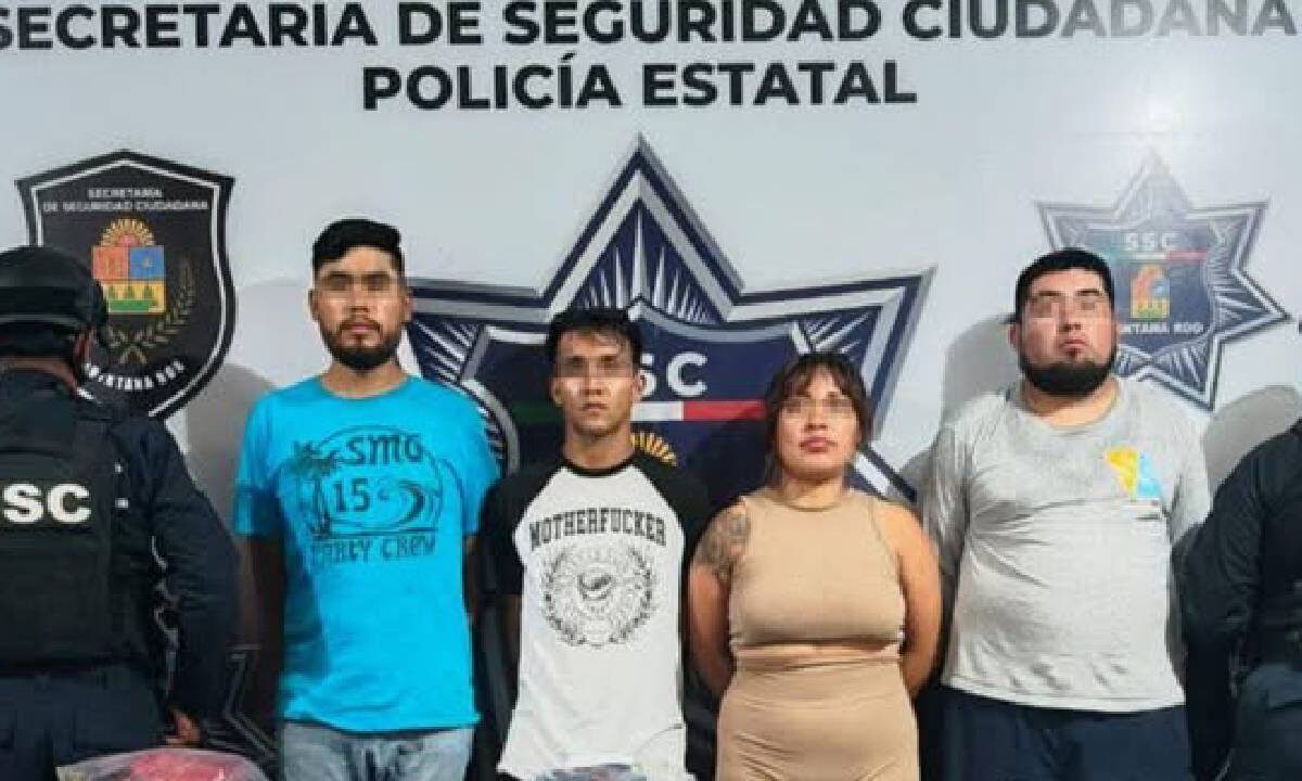 Golpe al narcomenudeo en Cancún con el arresto de varias personas.
