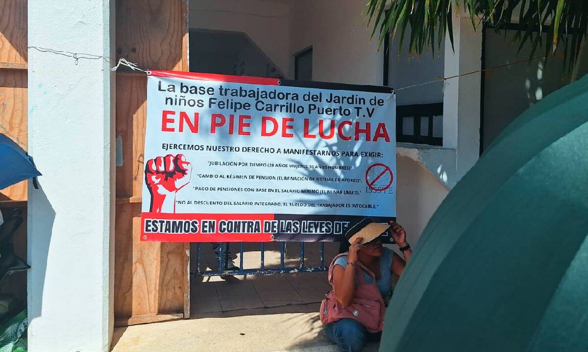 Paro magisterial en Quintana Roo.