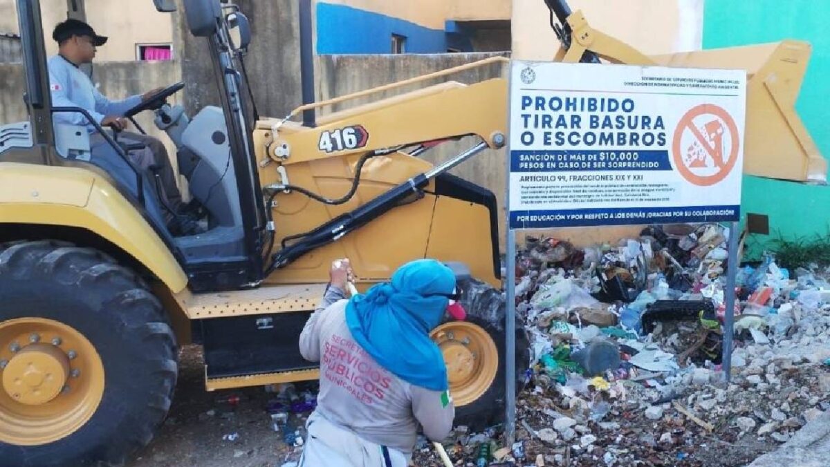 Playa del Carmen implementa programa de limpieza.